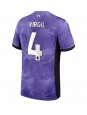 Moški Nogometna dresi replika Liverpool Virgil van Dijk #4 Tretji 2023-24 Kratek rokav